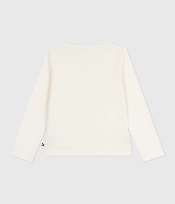 Katoenen T-shirt met lange mouwen en print voor kinderen MILK/ MULTICO