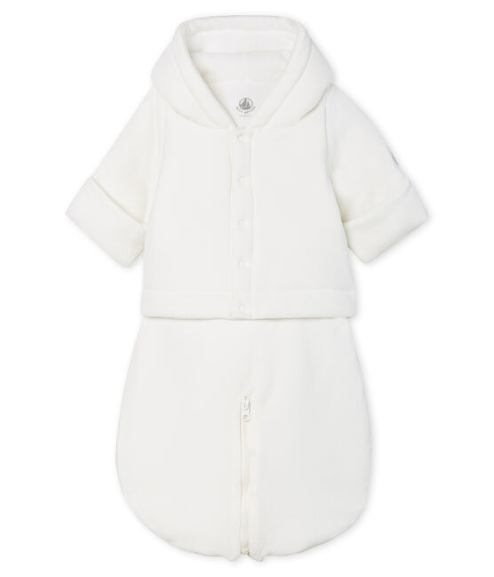 Combipilote 3 en 1 bébé en velours blanc MARSHMALLOW