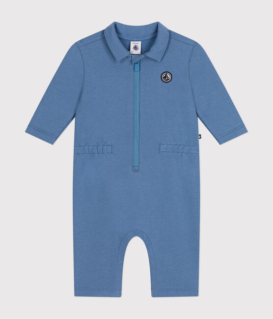 Lang pakje van fleece voor baby's blauw BEACH
