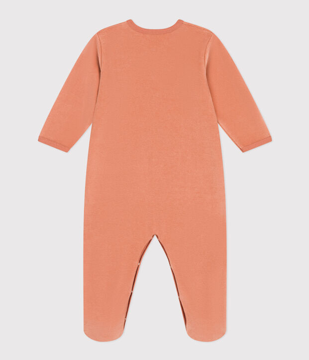 Babypyjama van velours roze