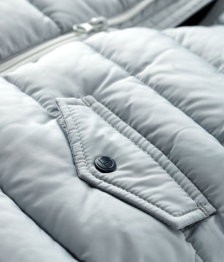 Gecapitonneerde donsjas baby jongen grijs GRIS CLAIR