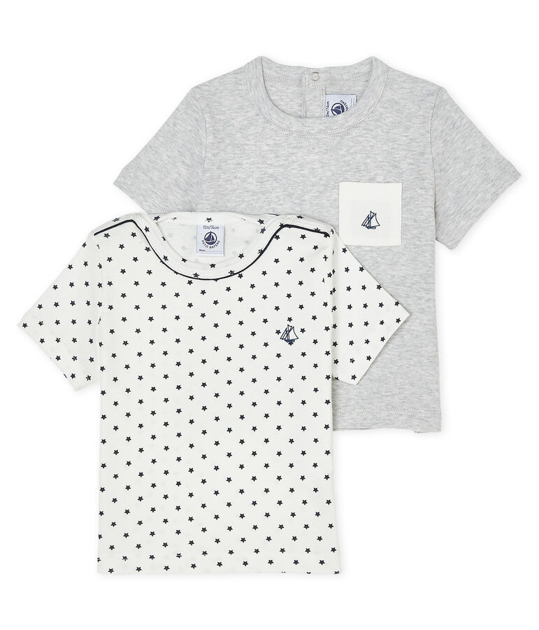Set met 2 T-shirts babyjongen multicouleur