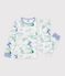 Kinderpyjama van fleece met drakenprint wit/multicouleur