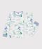 Kinderpyjama van fleece met drakenprint wit/multicouleur