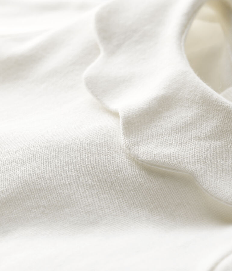 Blouse en coton b&eacute;b&eacute; blanc