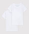 Lot de 2 tee-shirts blancs courtes petite fille variante 1