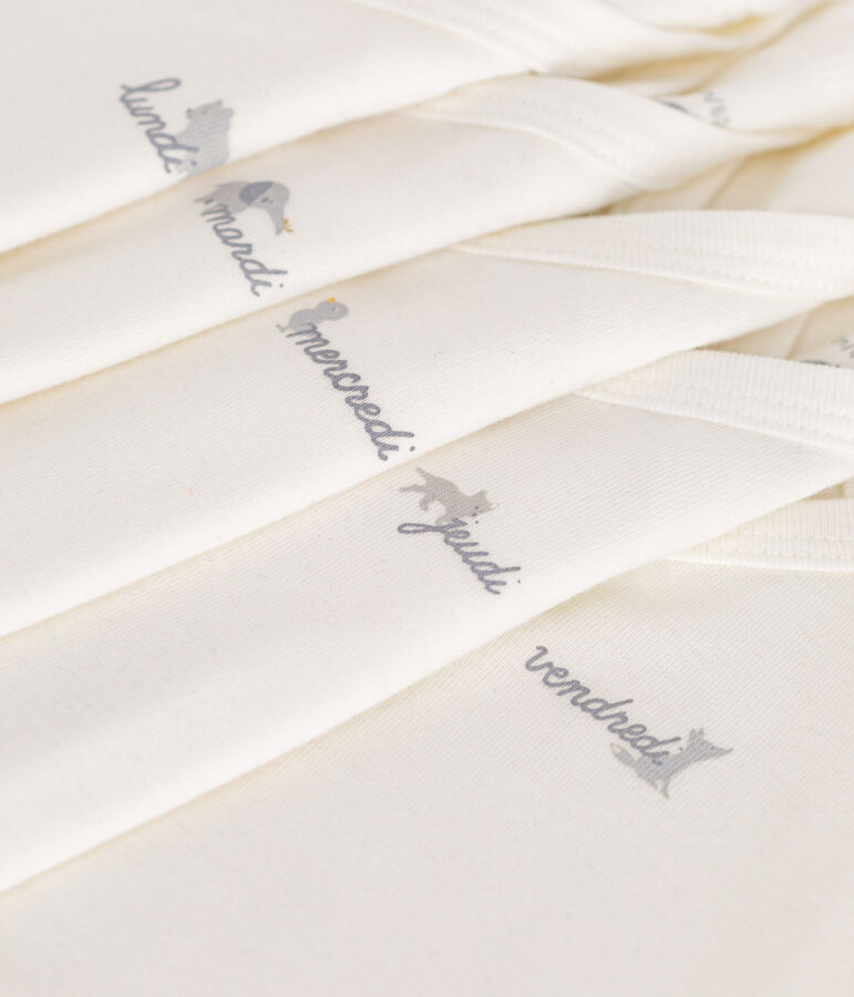 Set van 5 katoenen babyrompertjes met korte mouwen multicouleur