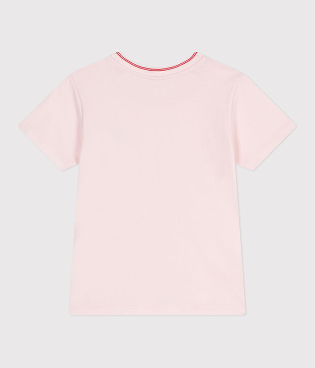 Effen katoenen T-shirt met korte mouwen voor kinderen FLEUR