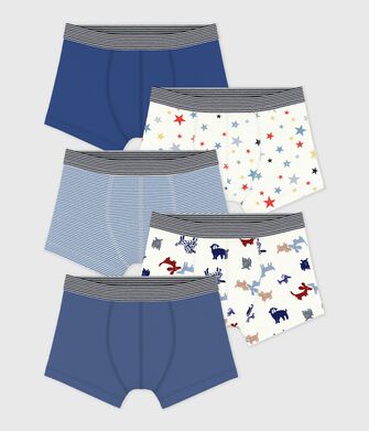 Setje met katoenen boxershorts met print voor kinderen