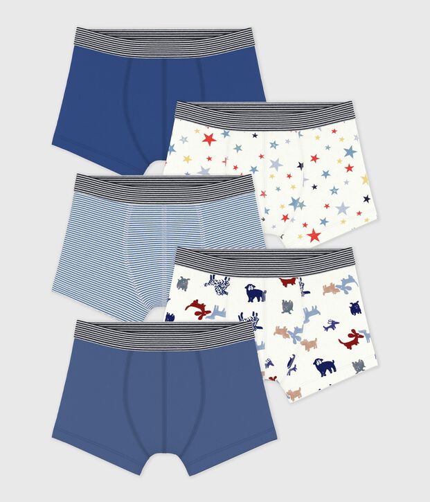 Setje met katoenen boxershorts met print voor kinderen multicouleur
