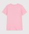 Dames-T-shirt van effen katoen met korte mouwen CHARMI