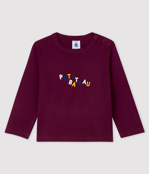 Tee-shirt b&eacute;b&eacute; gar&ccedil;on violet