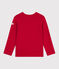 Pull enfant en laine et coton uni rouge POMPEI