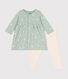 Katoenen jurk en legging voor baby's