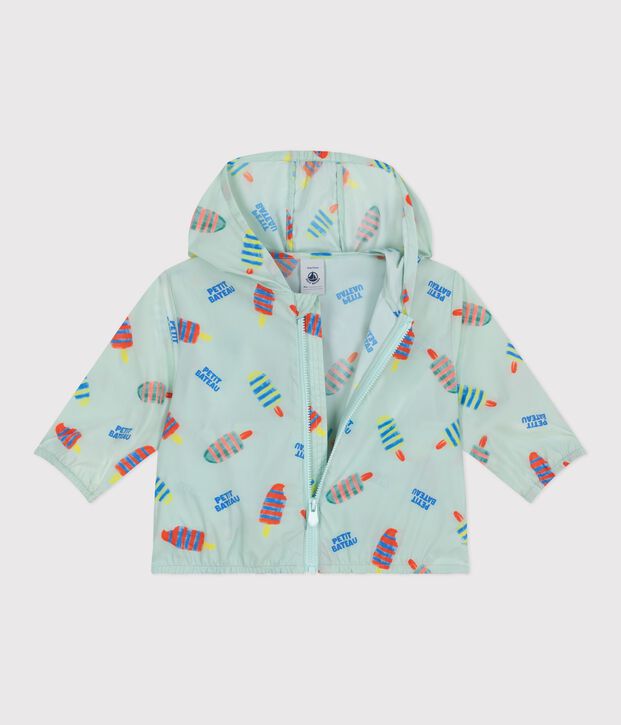 Ultralicht windjack voor baby's blauw/multicouleur