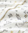Dors bien sans pieds bébé fille en côte blanc MARSHMALLOW/ MULTICO CN
