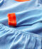 Pyjama à rayures milleraies petit garçon en coton bleu RUISSEAU/blanc MARSHMALLOW