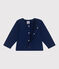Effen katoenen babyvestje blauw MEDIEVAL