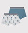Lot de 2 boxers chien petit garçon en coton variante 1
