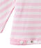 T-shirt femme manches 3/4 rayé rose BABYLONE/blanc MARSHMALLOW
