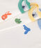 Set van 3 katoenen body's met korte mouwen en dierenprint variante 1