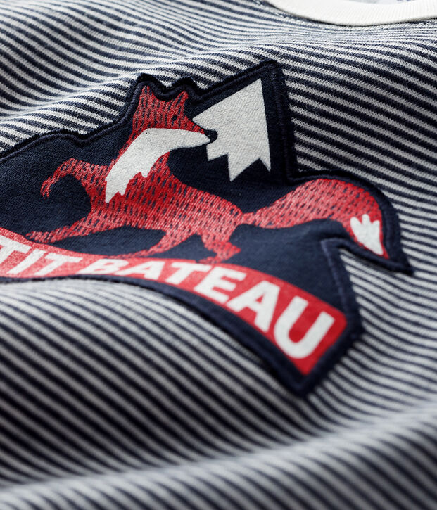 Tee-shirt b&eacute;b&eacute; gar&ccedil;on bleu/blanc