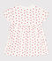 Robe en molleton bébé avec body intégré blanc MARSHMALLOW/rouge PEPS