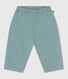 Pantalon bébé en coton et lin uni