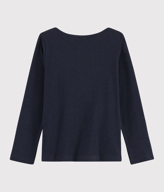 T-shirt met opdruk meisjes kinderen blauw SMOKING