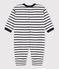 Gestreept pakje met marinestrepen van dikke jersey wit MARSHMALLOW/blauw SMOKING