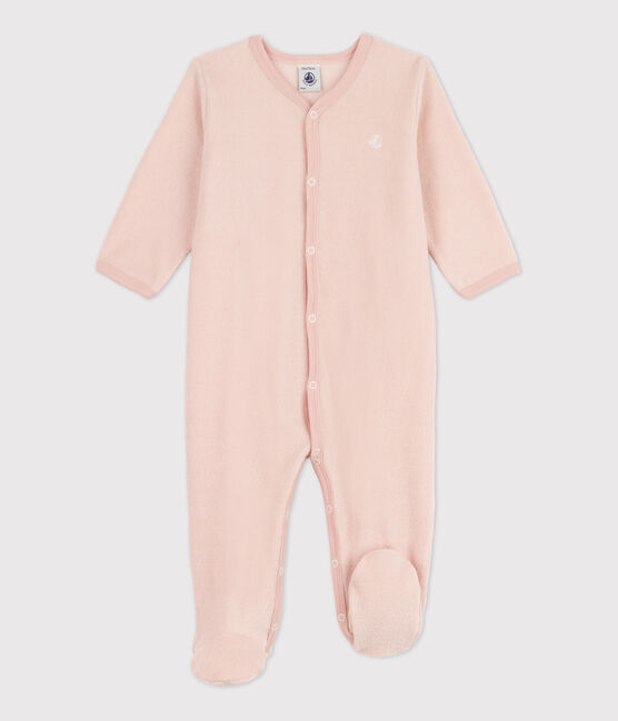 Pyjama in badstof voor baby's roze SALINE
