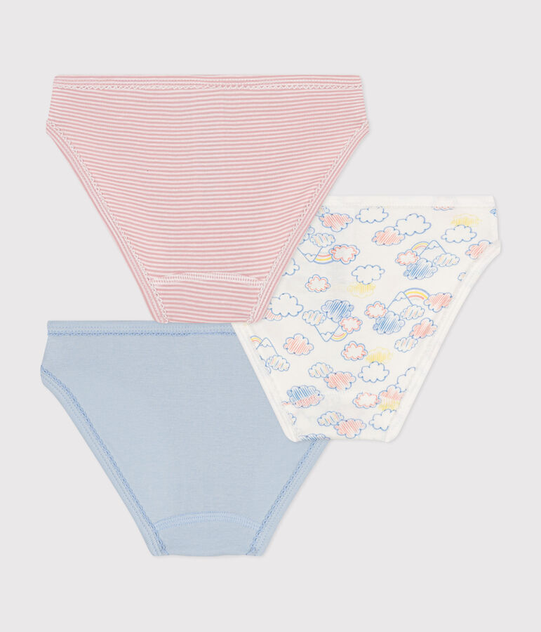 Lot de 3 culottes arc-en-ciel en coton enfant variante 1