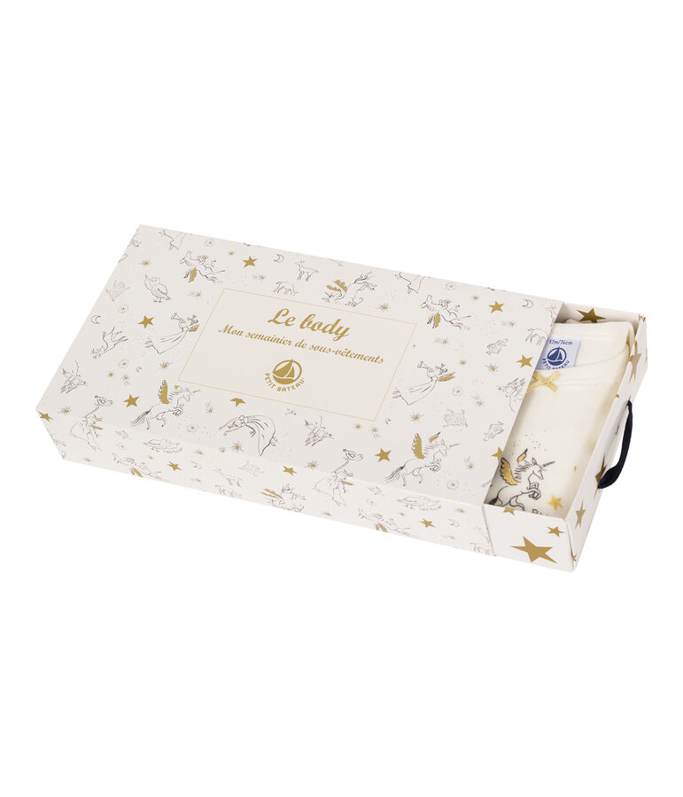 Set van 5 rompertjes met lange mouwen voor babymeisjes variante 1