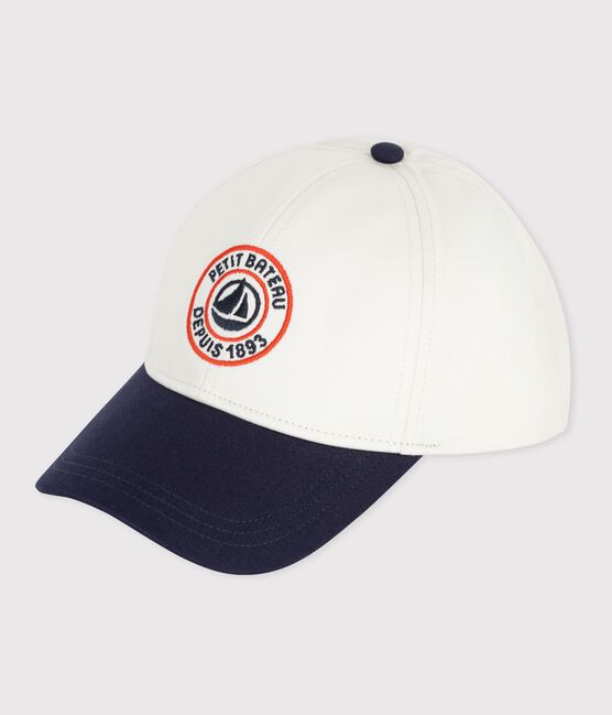 Casquette enfant en coton bleu MILK/ SOIR