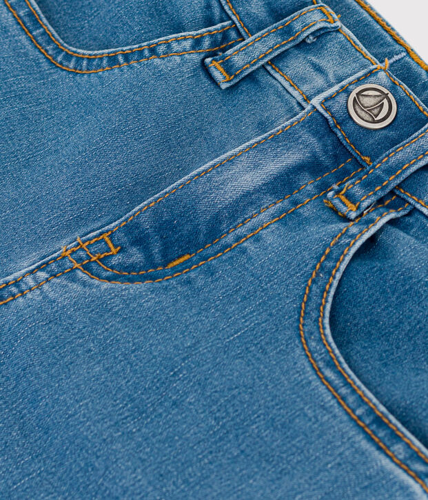 Slim-fit broek van denim voor meisjes blauw