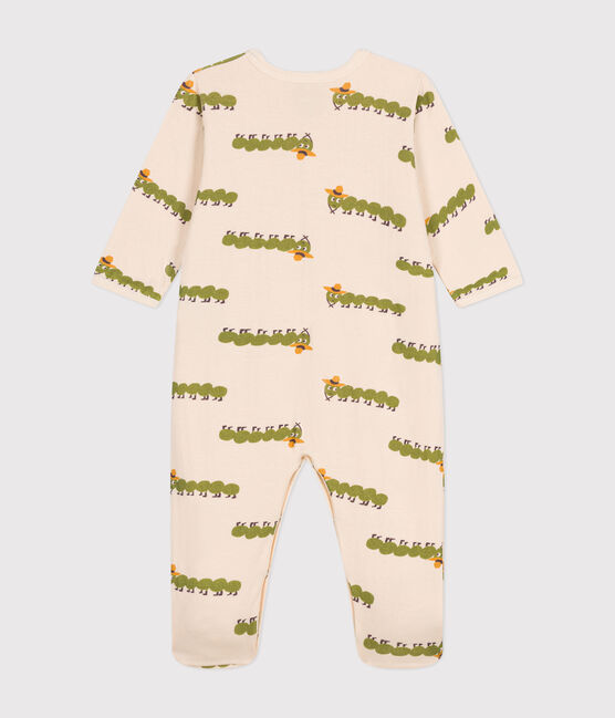 Pyjama imprimé animal en coton bébé blanc AVALANCHE/ MULTICO