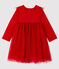 Robe manches longues bébé fille rouge TERKUIT