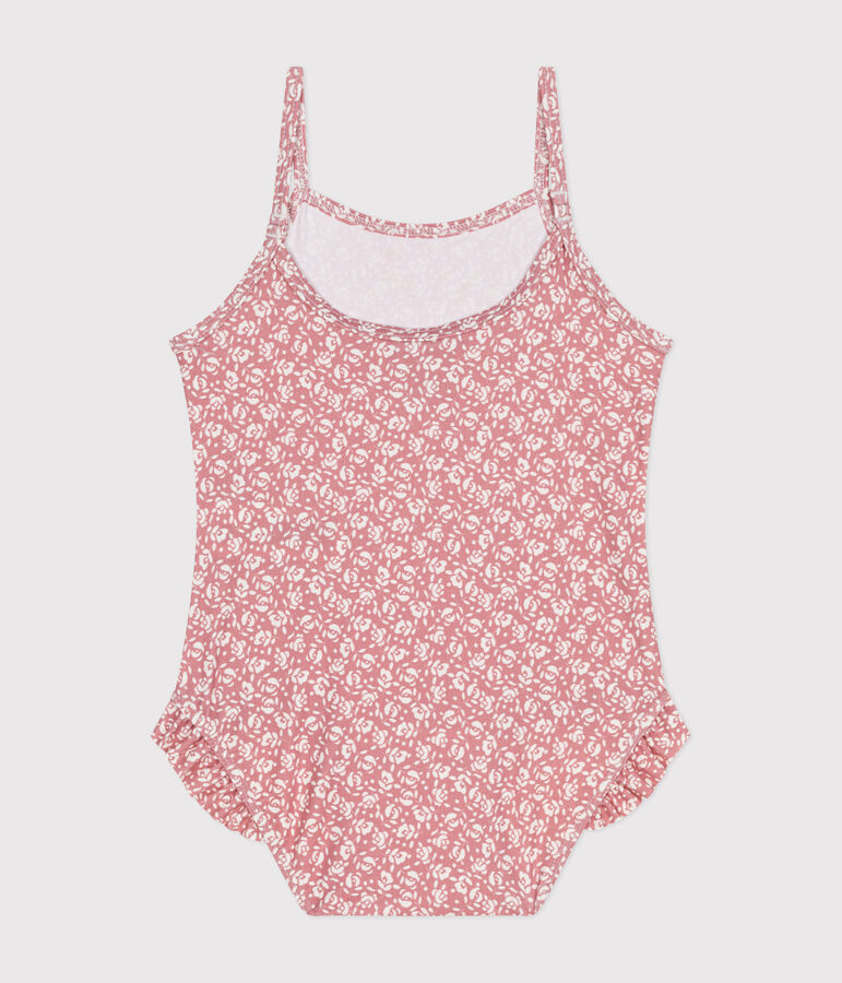 Maillot de bain b&eacute;b&eacute; rose/blanc