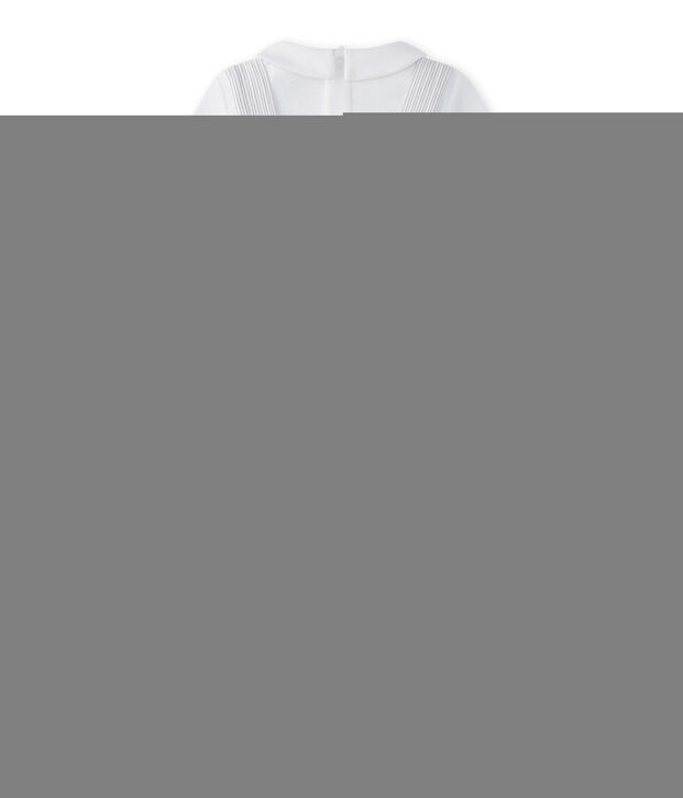 Ensemble b&eacute;b&eacute; gar&ccedil;on 2 pi&egrave;ces blanc/beige