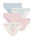 Lot de 5 culottes petite fille