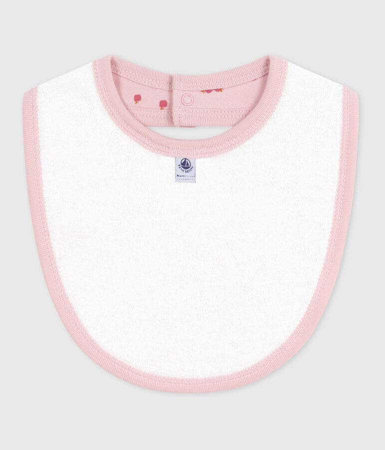 Katoenen babyslabbetje met print roze/multicouleur