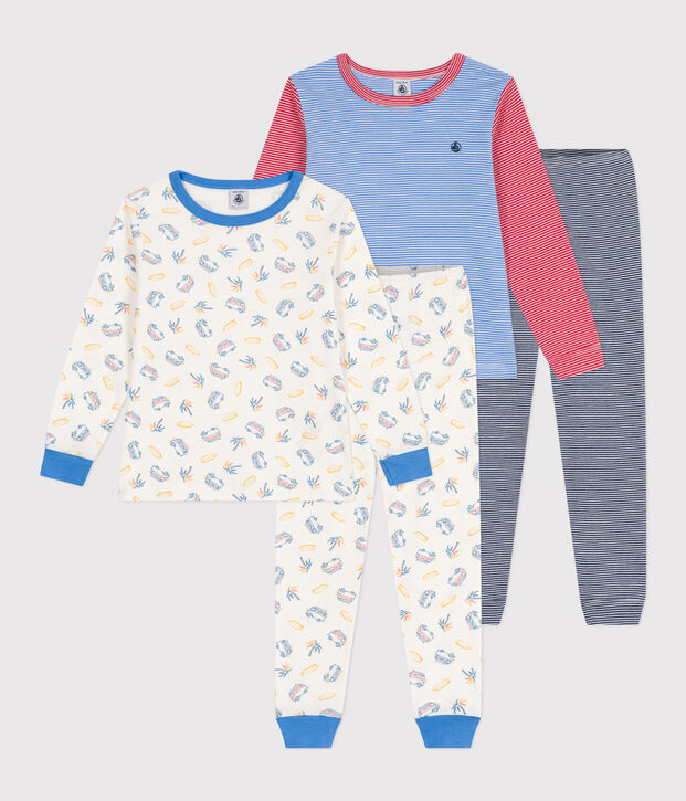 Set met 2 katoenen pyjama's voor kinderen multicouleur