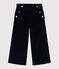 Effen fluwelen broek voor kinderen blauw SMOKING