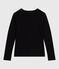 T-shirt met lange mouwen in opengewerkt katoen voor dames - L'Iconique zwart BLACK