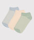 3 paires de chaussettes en coton milleraies enfant