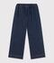 Pantalon wide leg enfant en denim bleu