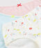 Lot de 3 shorties imprimé fruits petite fille en coton biologique variante 1