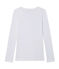 Dames-T-shirt met lange mouwen en V-hals wit ECUME