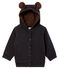 Sweatshirt à capuche bébé garçon en côte élasthanne gris CITY CHINE