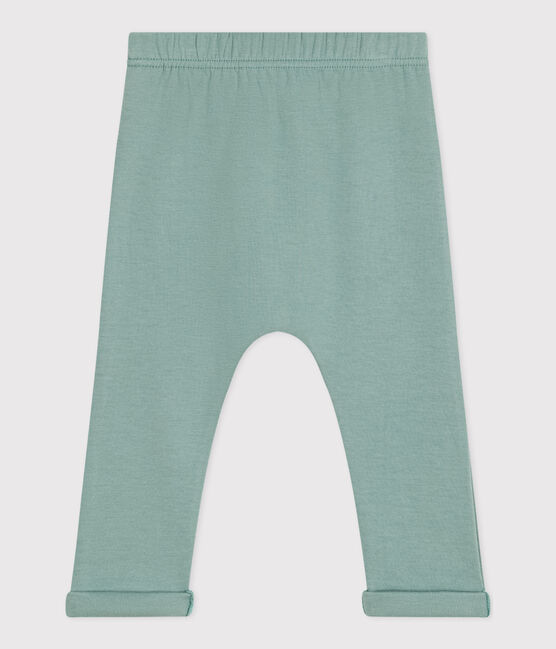 broek in dikke jersey voor baby's groen PAUL